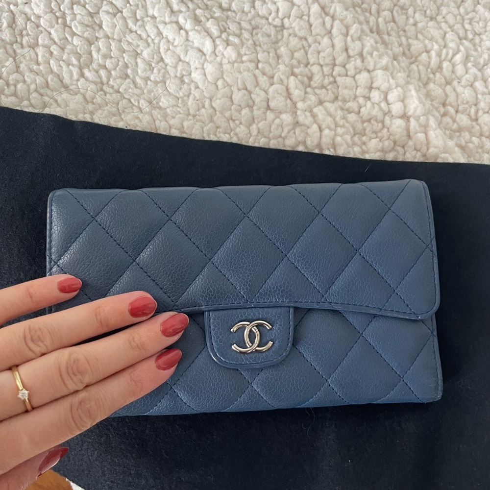 Caviar Quilted Large Flap Wallet